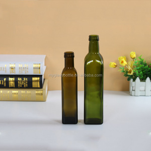 Bouteille en verre de haute qualité 250ml 750ml 1000ml Vert antique <span class=keywords><strong>Huile</strong></span> <span class=keywords><strong>d</strong></span>'<span class=keywords><strong>olive</strong></span> pour la cuisson Bouchon à vis durable - Product Image 3