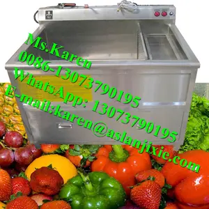 hotel kitchen vegetable and fruit washing machine / air bubble vegetable washing sink / ozone fruit and vegetable washer