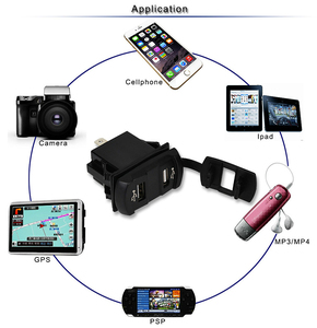 Szaichsky — chargeur de voiture 5V 4,2 a à Double USB, accessoire de téléphone portable, adaptateur d'alimentation pour automobile, Double prise LED - Product Image 5