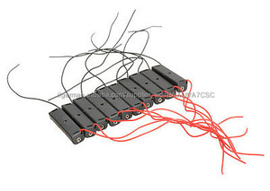 Einzigen AAA Größe Zelle (<span class=keywords><strong>UM</strong></span>-4 * 1) Schwarz Kunststoff Batteriehalter Box 1,5 V Fall Mit Draht Blei - Product Image 6