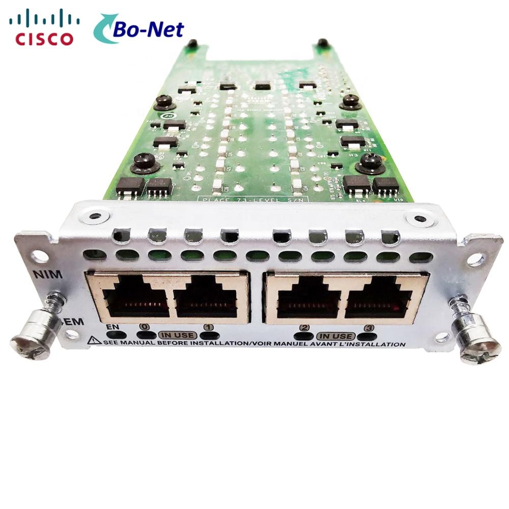NIM-4E/M = плата голосового интерфейса сетевого интерфейса порта Cisco 4