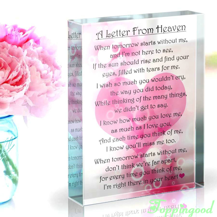 Стеклянный прозрачный фотоблок для пользовательских слов для печати