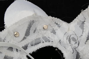 Nero di Colore Bianco Del Merletto <span class=keywords><strong>Maschere</strong></span> di <span class=keywords><strong>Animali</strong></span> - Product Image 3