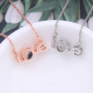 Explosion Models New <strong>Women</strong> 100 <strong>Languages</strong> I love You Letters LOVE Pendant Necklace Birthday Gift Jewelry Accessories
