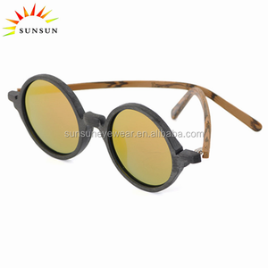 Lunettes de soleil Lunettes de soleil Sport Rondes <span class=keywords><strong>Bois</strong></span> Lunettes Optique Miroir Lentille Monture Acétate - Product Image 3