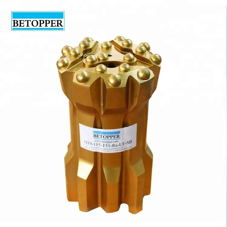 102 มม.Retrac ROCK Drill Thread ปุ่ม bits