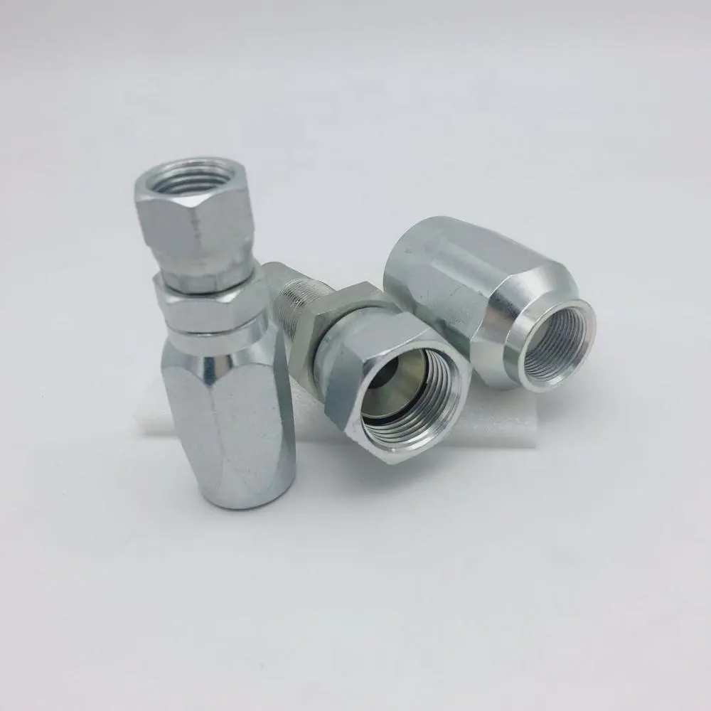 Stainless Steel SAE NPTJIC BSP ORFS METRIC Male Female Reusable Hydraulic Hose Ferrule Fittings