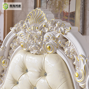 Meubles <span class=keywords><strong>de</strong></span> chambre à coucher <span class=keywords><strong>de</strong></span> luxe modernes, <span class=keywords><strong>lit</strong></span> king size <span class=keywords><strong>avec</strong></span> design confortable en bois massif - Product Image 5