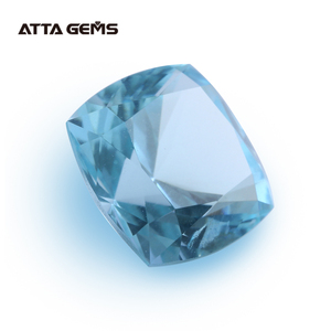 Vendita calda taglio cuscino <span class=keywords><strong>acquamarina</strong></span> idrotermale spinello blu pietra <span class=keywords><strong>acquamarina</strong></span> sintetica per fedi nuziali - Product Image 2