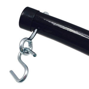 330LBS capacità Heavy Duty acciaio amaca arco basamento con polvere nera rivestito finito per Patio, giardino, balcone e cortile