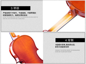 Violons en bois d'épicéa de fabrication chinoise, vente en gros, meilleur choix universel, tailles 1/4, 1/2, 3/4, 4/4 - Product Image 5