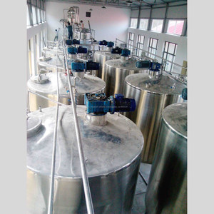 Capas dobles <span class=keywords><strong>chease</strong></span> y mezcla de leche de refrigeración SUS304 tanque de mezcla con agitador - Product Image 2