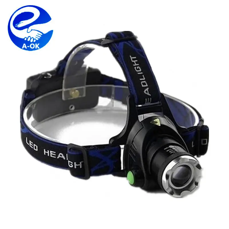 A-OK Head light XM-L T6 led 1000LM rechargeable Headlamps Headlights lamp lights +18650 battery Charger
