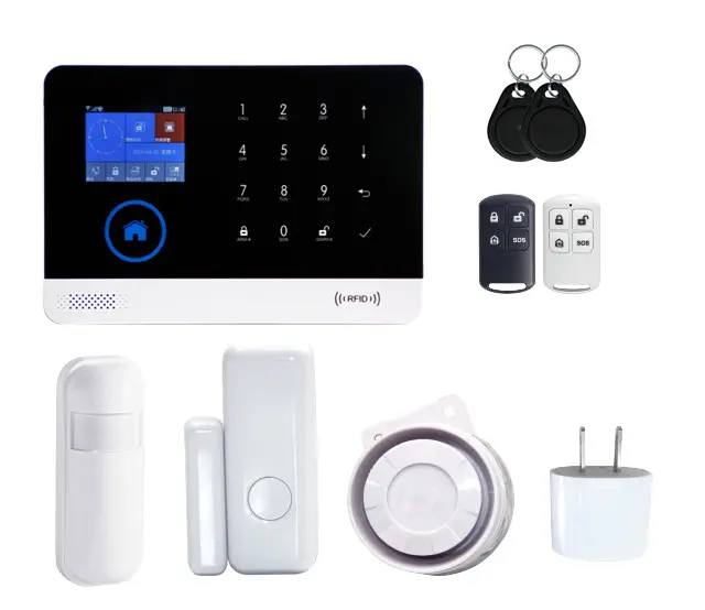 PGST New Wireless Home Security GSM Alarm Intelligent APP Control Andriod/IOS GSM警報システムAnti盗難防止