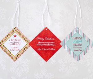 Hot bán tùy chỉnh cổ điển đám cưới chai rượu vang cổ giấy treo thẻ in logo - Product Image 5