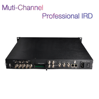 DVB-S/S2 DVB-T/T2 y DVB-C receptor satélite IRD profesional, con Cable Digital de 2 canales