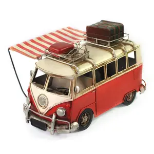 Creative Iron Retro Bus Model Artcrafts Vintage Home Decor Art And Craft Supplies For Kids Bar Coffee Shop Home Decoration