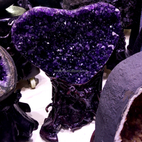 Géode d'améthyste naturelle du brésil, 1 pièce, décoratives, prix bon marché, pour la vente en gros