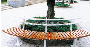 Fiberglass <strong>Garden</strong> Furniture Round <strong>Bench</strong> with Flower Bed / <strong>Composite</strong> <strong>Garden</strong> <strong>Benches</strong> Made in China (QX-144C) - Product Image 3