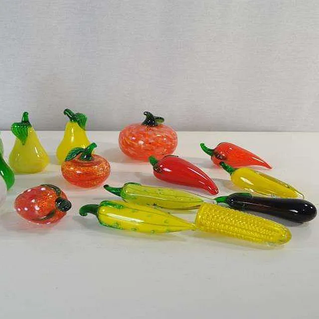 hot sale high quality customized glass fruits and vegetables