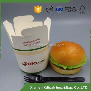 Papel desechable caja de fideos chinos, caja de pastas, cubetas de alimentos redondos 16oz / 26oz / 32oz - Product Image 1