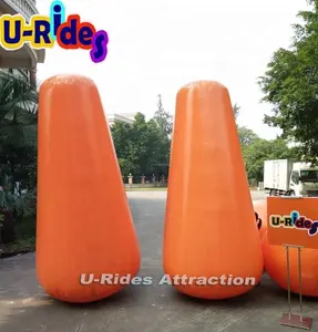 Boya flotante inflable para agua, naranja o cualquier color, para actividades deportivas