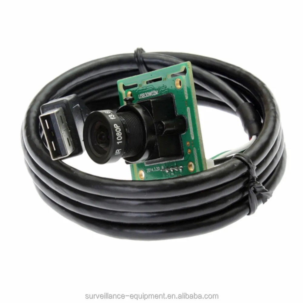 640X480 OV7725 HD Cmos Máy Tính Xách Tay Usb Camera Module Với 2.1 MÉT Board Lens Cho Linux ELP-USB30W02M-L21