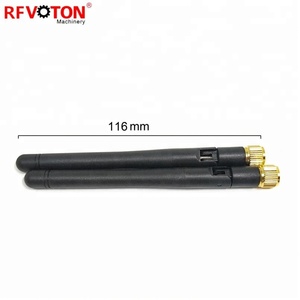 Mạ Vàng SMA 2.4G 5G Ăng Ten Băng Tần Kép Cao Su - Product Image 6