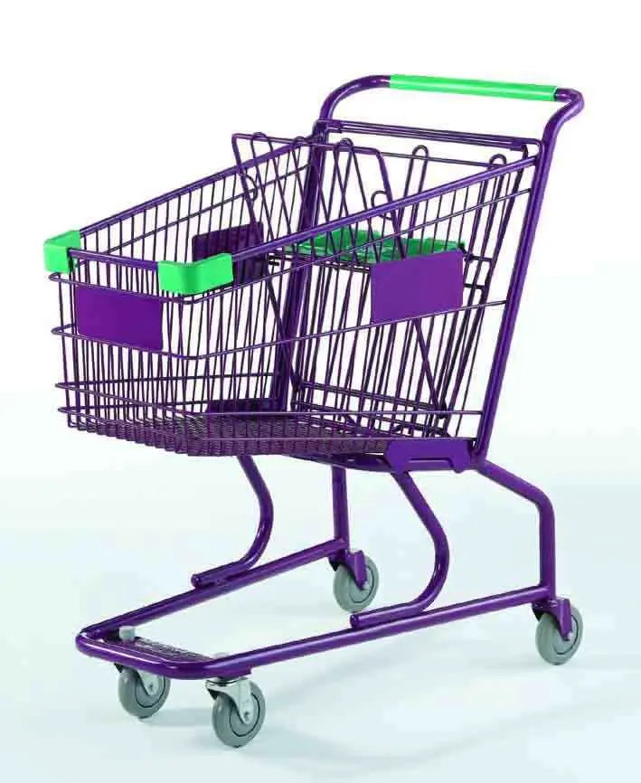 Chariot de courses pour enfants, supermarché en métal, style américain