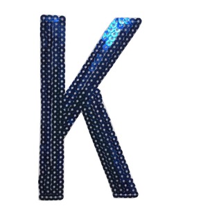 Toppe Ricamate con Paillettes 3D con Retro in Pizzo Termoadesivo, Lettere dell'Alfabeto per Cappelli e Indumenti, Direttamente dalla Fabbrica - Product Image 3