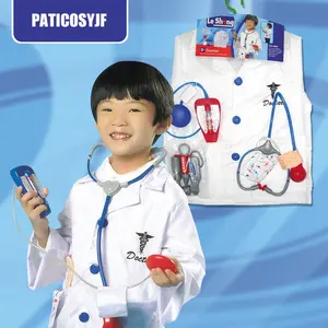Costume classique pour enfant, déguisement d'halloween, pour médecin et infirmière, tenue de fête professionnelle