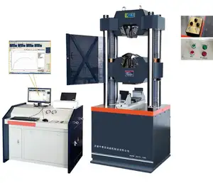 1000kn zug universal Prüfmaschine mit mikrocomputer gesteuert Electro-hydraulische Servo Stahl Litze test