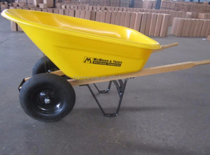 लकड़ी संभाल व्हील बैरो डबल पहियों व्हील बैरो - Product Image 2