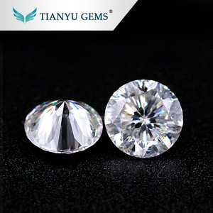 Gros perdre moissanite steine diamant fourrure con blanc pour toujours rond brillant coupe 4.5mm moissanite testeur - Product Image 5