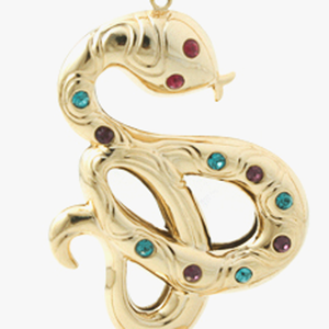 Crystocraft - Figura Decorativa de Serpiente Chapada en Oro del Horóscopo Chino con Cristales Brillantes, Regalo Coleccionable de Feng Shui - Product Image 3