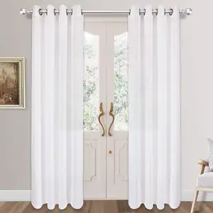 RTS prezzo più poco costoso di Lino tende trasparenti, poliestere sheer colorato tende 53 "* 63"