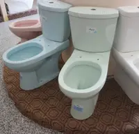 Groene Kleur Twee Stuk Moderne Toiletpot