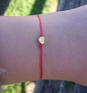 Bracelet minimaliste réglable en fil, en argent et en or, avec un petit cœur infini, pour femmes et hommes, de la marque Zooying - Product Image 4