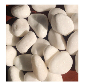 Un grade neige blanc cailloux pierre naturelle tumble cailloux paysage décorations cailloux - Product Image 4