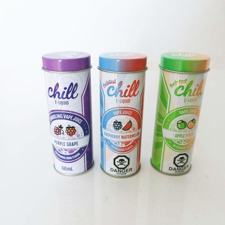 Оптовая продажа с фабрики, индивидуальные круглые жестяные коробки для упаковки пищевых продуктов, сахара, печенья, металлический контейнер для карандашей D45 * h120 мм