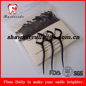 Negro de carbón de Bambú biodegradable selección hilo dental floss elija - Product Image 4