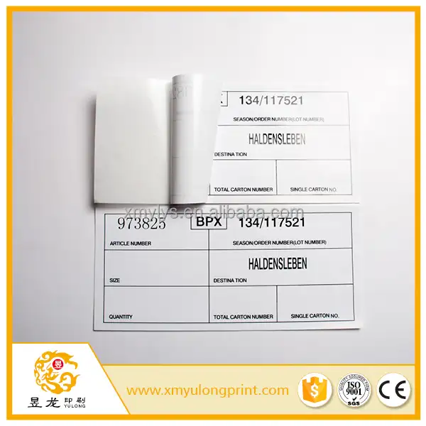 paper color printing mailing shipping return address labels