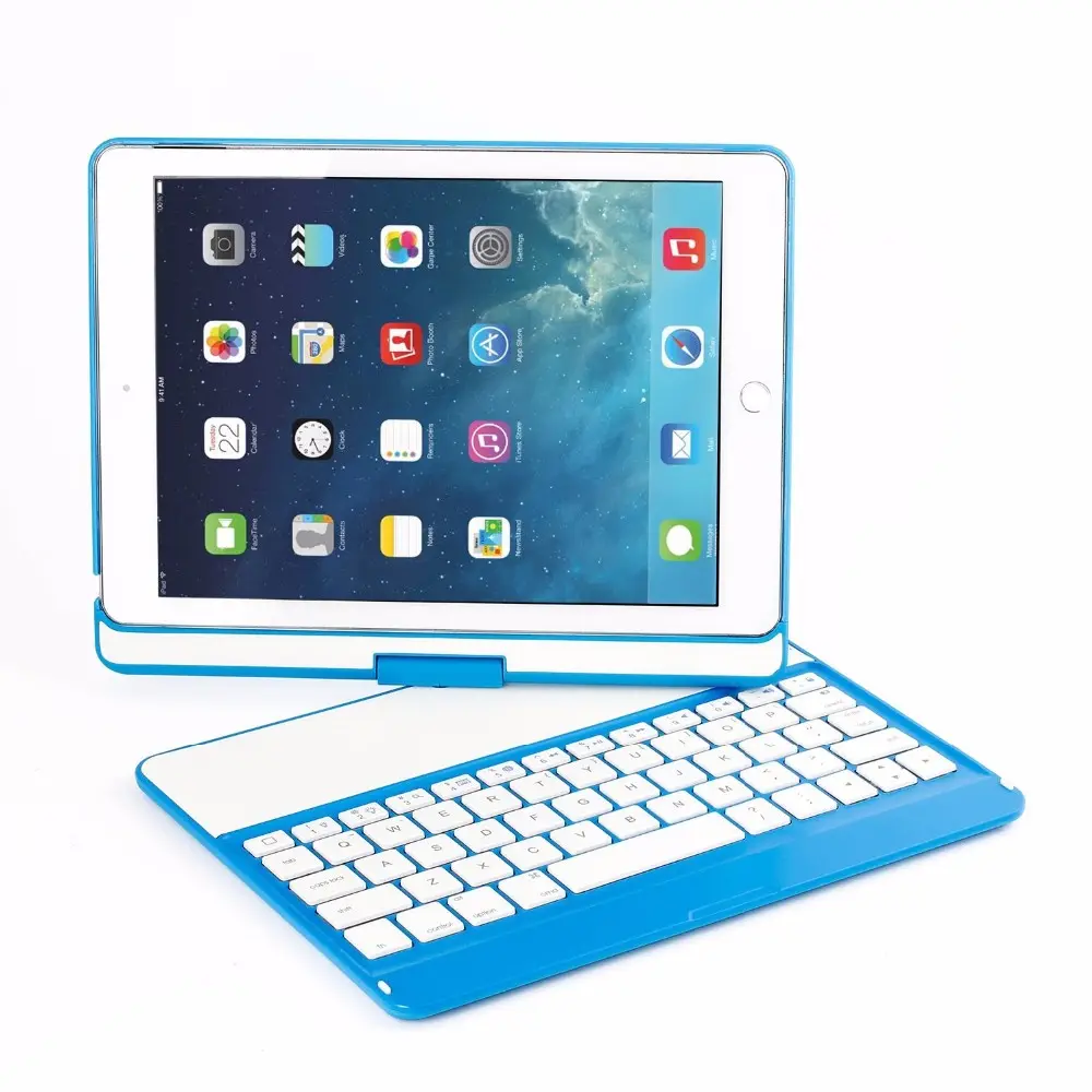 Stable Clamshell Case With Build-in Power Bank keyboard for iPad air 2