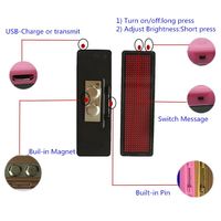Letreros LED Programables con Desplazamiento y Recarga, Insignia LED Digital