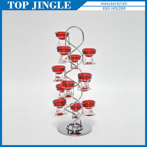 Estante de huevos giratorio de acrílico rojo de 12 piezas de nuevo diseño - Product Image 1