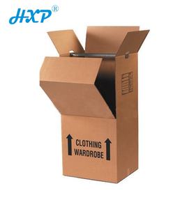 Kotak bergerak lemari pakaian kertas bergelombang cetak kustom kualitas tinggi lapisan UV dan cetak timbul kuat untuk penyimpanan pakaian - Product Image 1