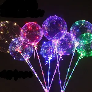 ขายส่ง string light บอลลูน-บอลลูนมีไฟ Led หลากสี,ลูกโป่งไฟ Led บอลลูนขนาด18นิ้วแบบโปร่งสำหรับงานเลี้ยงในประเทศจีน
