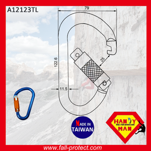 Triple Twist 25KN Aluminum Carabiner - Product Image 3