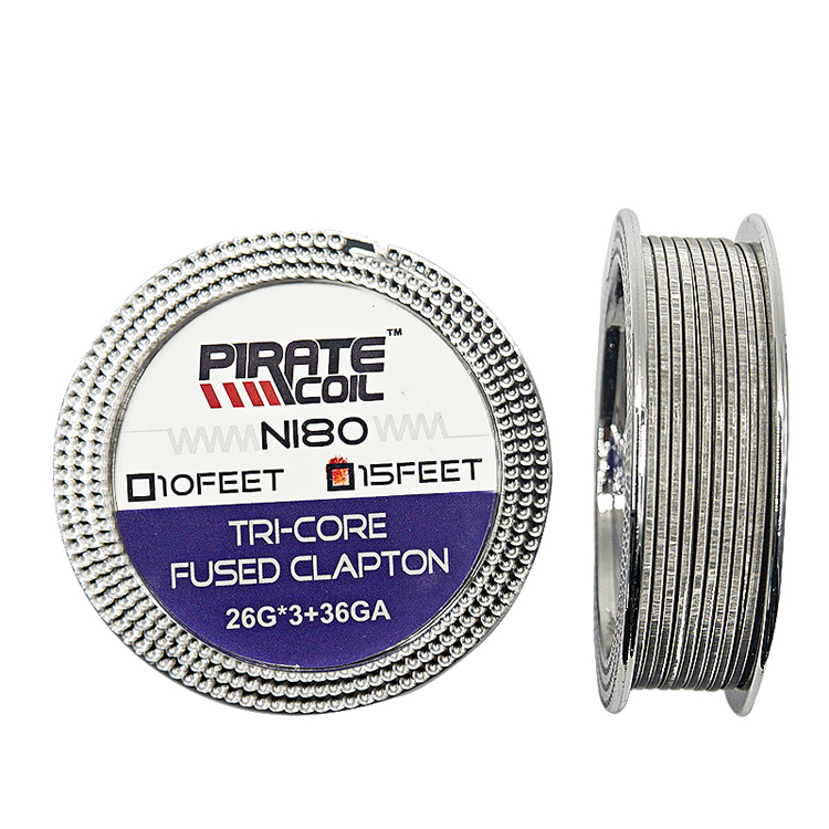 Electronic cigarette vape wire supplier Tri-core Fused clapton coil wire philippines 3*26G+36G ship fast
