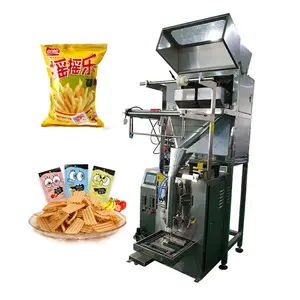 Snack Voedsel Frieten Wikkelen Verpakking Machine Weegbree Chips Verpakking Machine